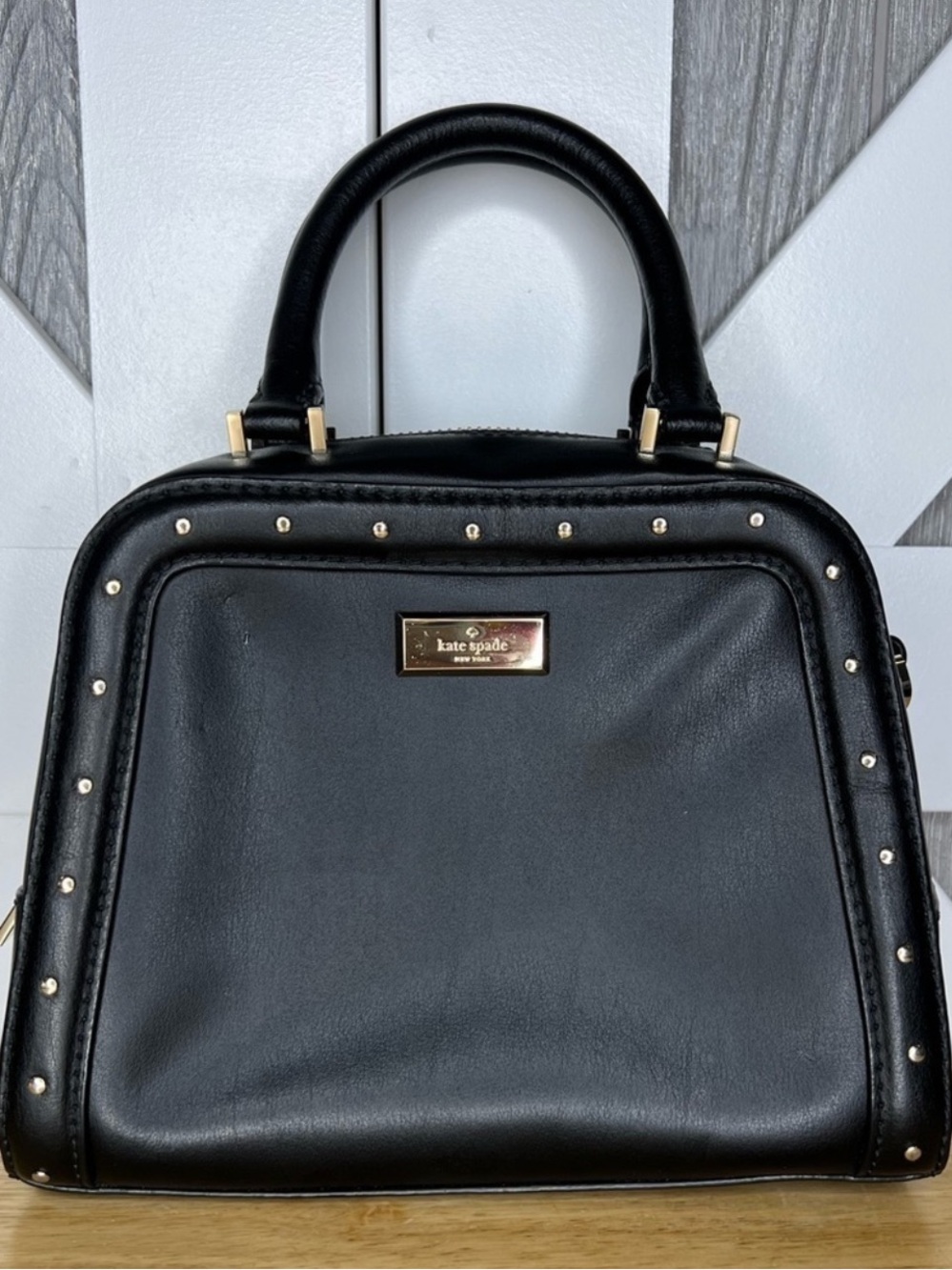 KATE SPADE ROCKSTUD LEATHER BAG